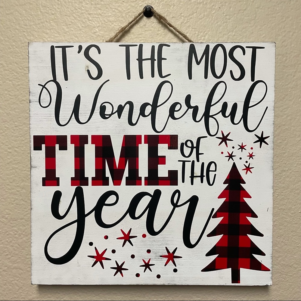 Farmhouse Sign Rustic Holiday Christmas Gift Fall Thanksgiving